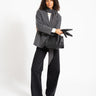 Aware Noerrebro V-Neck Blazer Grey Melange - Things I Like Things I Love