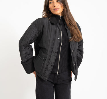 Aware Sissy Oversize Quilted Jacket Black - Things I Like Things I Love