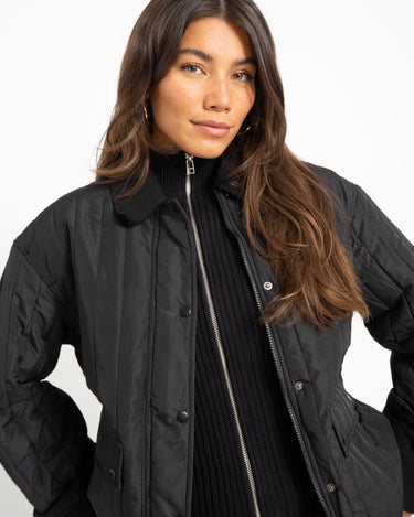 Aware Sissy Oversize Quilted Jacket Black - Things I Like Things I Love