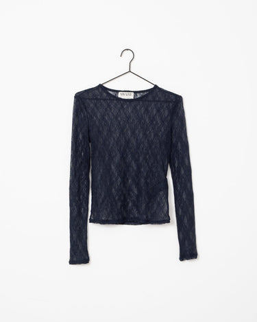 Aware Tessy O-Neck Lace Top Night Sky - Things I Like Things I Love