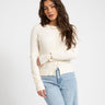 Aware Vina O - Neck Knit Cardigan Birch - Things I Like Things I Love