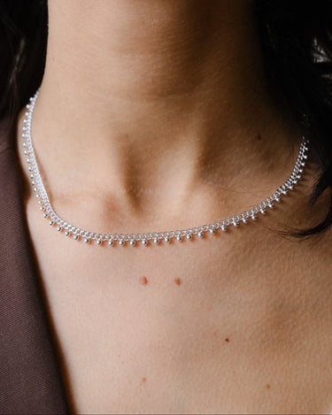Baby Dots Necklace Silver - Things I Like Things I Love