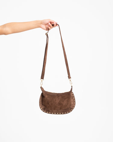 Bag Monica Suede Bruin - Things I Like Things I Love