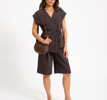 Bag Monica Suede Bruin - Things I Like Things I Love