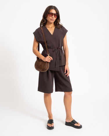 Bag Monica Suede Bruin - Things I Like Things I Love