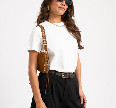 Bag Verony Suede Cognac - Things I Like Things I Love
