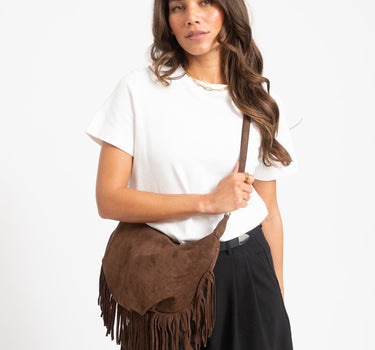 Bag Vromy Suede Bruin - Things I Like Things I Love