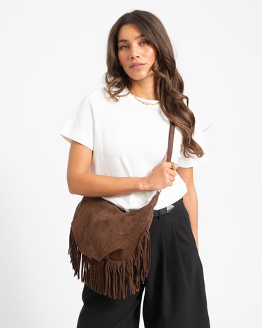 Bag Vromy Suede Bruin - Things I Like Things I Love