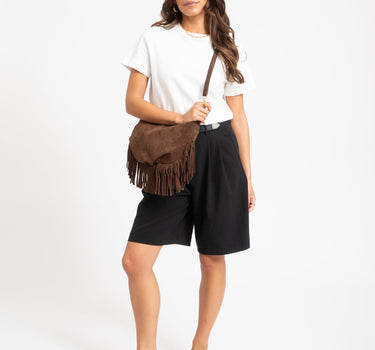 Bag Vromy Suede Bruin - Things I Like Things I Love