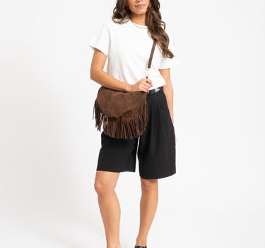 Bag Vromy Suede Bruin - Things I Like Things I Love