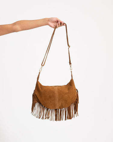 Bag Vromy Suede Cognac - Things I Like Things I Love