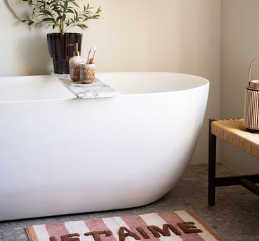 Bath Mat Je T'aime Striped - Things I Like Things I Love