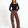 Bella Tulla Asym Neck Top Black - Things I Like Things I Love