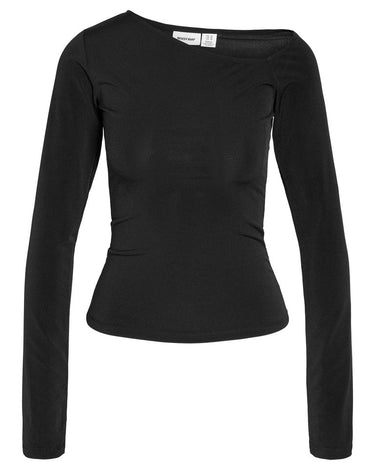 Bella Tulla Asym Neck Top Black - Things I Like Things I Love