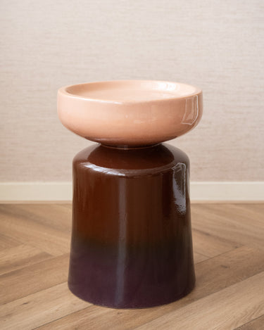 Bijzettafel Tumo Bruin/Roze - Things I Like Things I Love