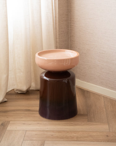 Bijzettafel Tumo Bruin/Roze - Things I Like Things I Love