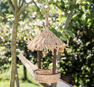 Birdhouse Straw Hut Natural - Things I Like Things I Love