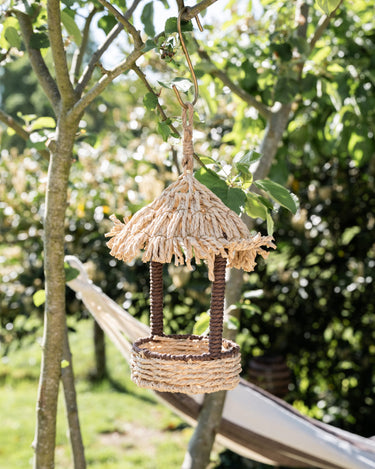 Birdhouse Straw Hut Natural - Things I Like Things I Love