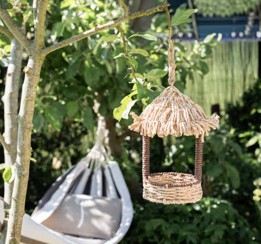 Birdhouse Straw Hut Natural - Things I Like Things I Love
