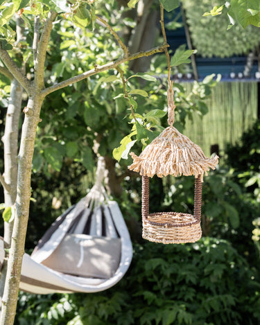 Birdhouse Straw Hut Natural - Things I Like Things I Love