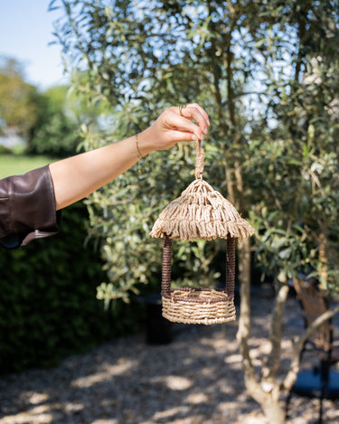 Birdhouse Straw Hut Natural - Things I Like Things I Love
