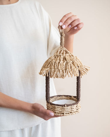 Birdhouse Straw Hut Natural - Things I Like Things I Love