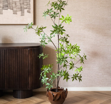 Bloempot Leaf Keramiek Bruin - Things I Like Things I Love