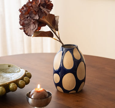 Bloomingville Deco Vaas Bashir Blauw - Things I Like Things I Love