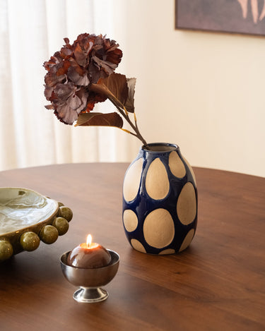 Bloomingville Deco Vaas Bashir Blauw - Things I Like Things I Love