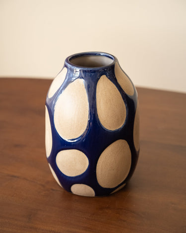 Bloomingville Deco Vaas Bashir Blauw - Things I Like Things I Love