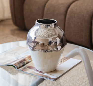 Bloomingville Deco Vase Silvio Chrome - Things I Like Things I Love