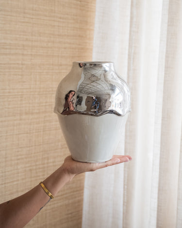 Bloomingville Deco Vase Silvio Chrome - Things I Like Things I Love