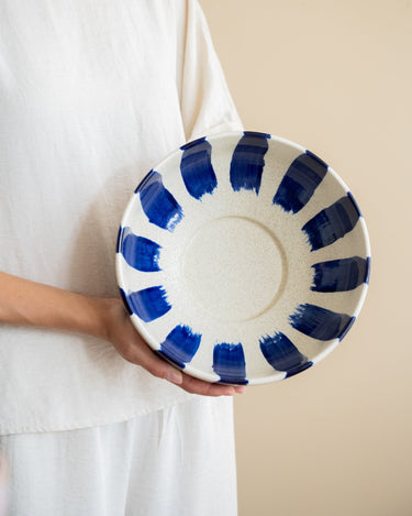 Bloomingville Hand - Painted Salad Bowl Shakti Blue - Things I Like Things I Love