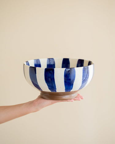 Bloomingville Hand - Painted Salad Bowl Shakti Blue - Things I Like Things I Love
