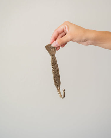 Bloomingville Hook Chalix Fish Brass - Things I Like Things I Love