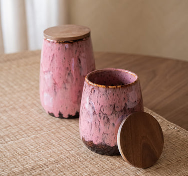Bloomingville Storage Jar Rayen Pink - Things I Like Things I Love