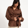 Blouse Brown Knot - Things I Like Things I Love