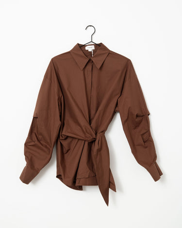 Blouse Brown Knot - Things I Like Things I Love