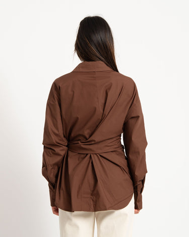 Blouse Brown Knot - Things I Like Things I Love