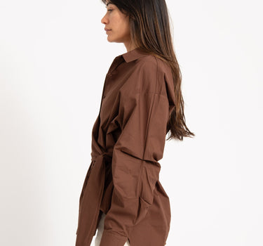 Blouse Brown Knot - Things I Like Things I Love