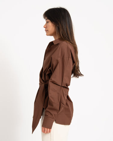 Blouse Brown Knot - Things I Like Things I Love