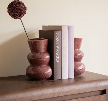 Boekensteun Vaas Murkey Bordeaux 1PC - Things I Like Things I Love