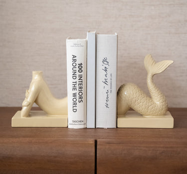 Boekensteun Zeemeermin Beige - Things I Like Things I Love