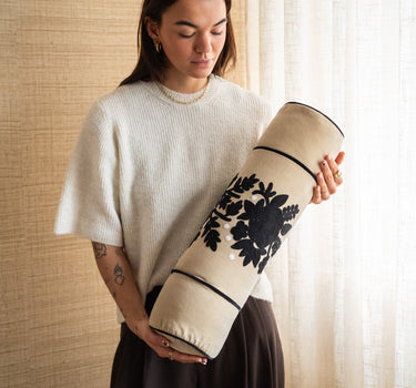 Bolster Cushion Esme Beige - Things I Like Things I Love