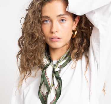 Bonita Satin Scarf Groen - Things I Like Things I Love