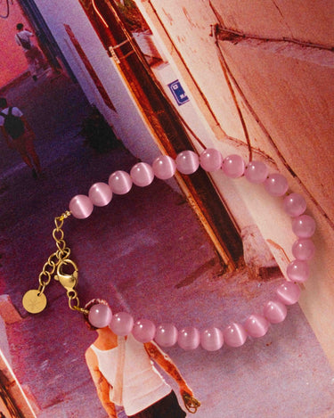 Bracelet Pink Snake Gold Pink - Things I Like Things I Love
