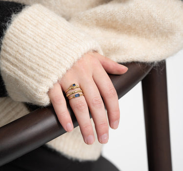 Brass Bamboo Pattern Ring Gold - Things I Like Things I Love