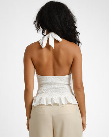 Broderie Anglaise Top Offwhite - Things I Like Things I Love