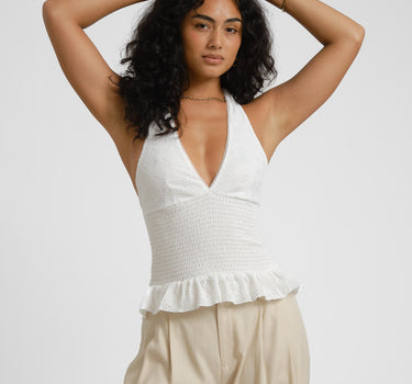 Broderie Anglaise Top Offwhite - Things I Like Things I Love