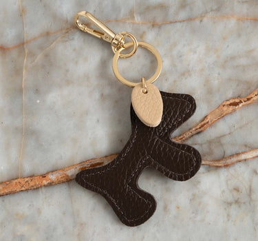 Bumpy Dog Bag Charm Cognac - Things I Like Things I Love